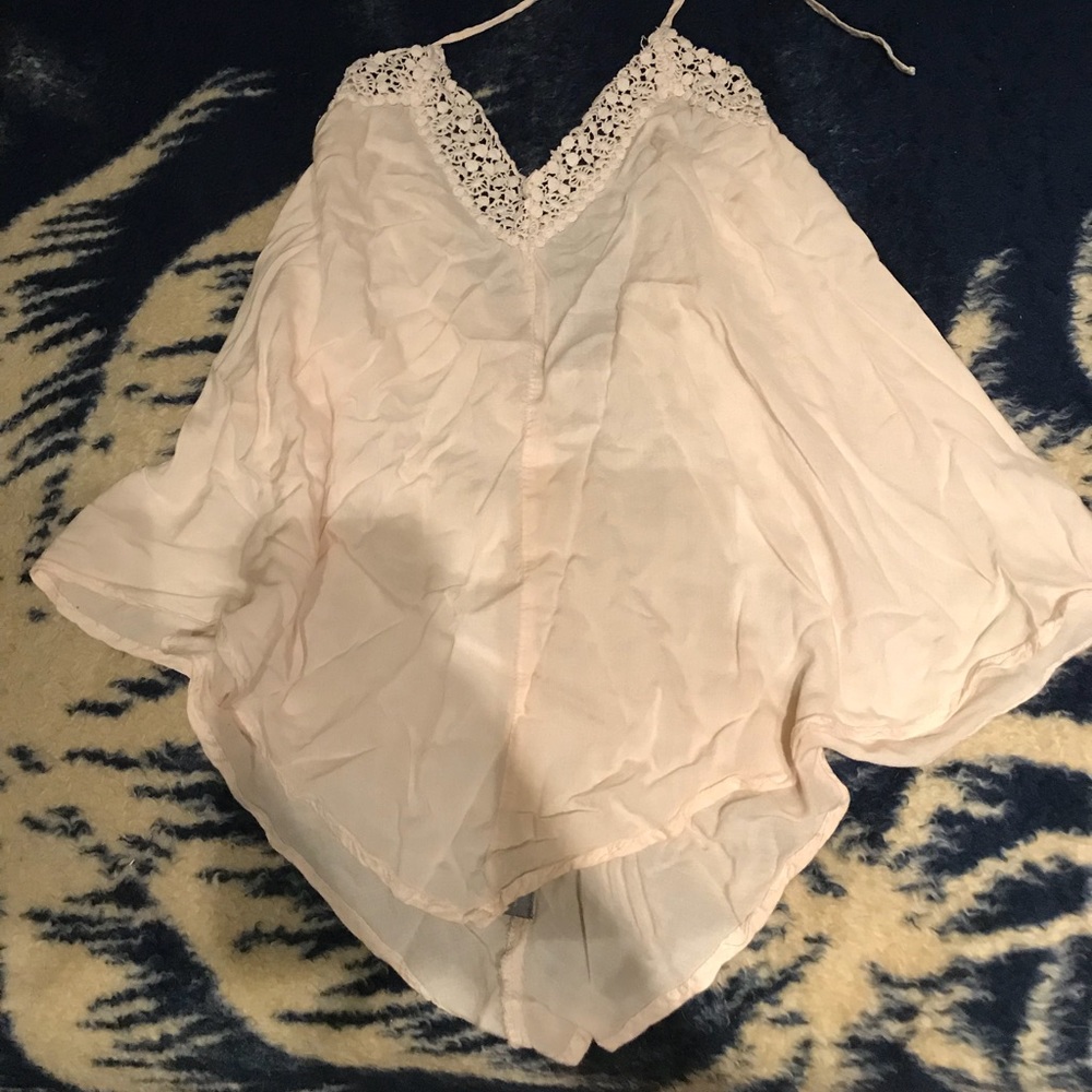 Halter top with low back
